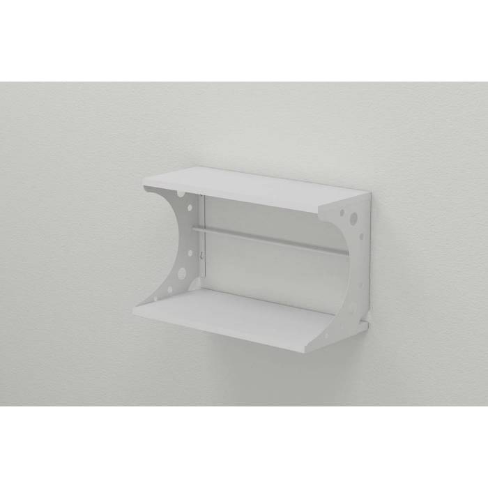 Полиця настінна Ferrum-decor Букін 330x500x240 метал Білий ДСП Білий 16 мм (FRD-102849)