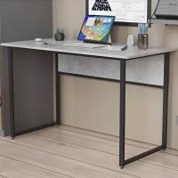 Стіл письмовий Коді Ferrum-decor 75x100x70 Чорний метал ДСП Бетон 32 мм (FRD-106600)