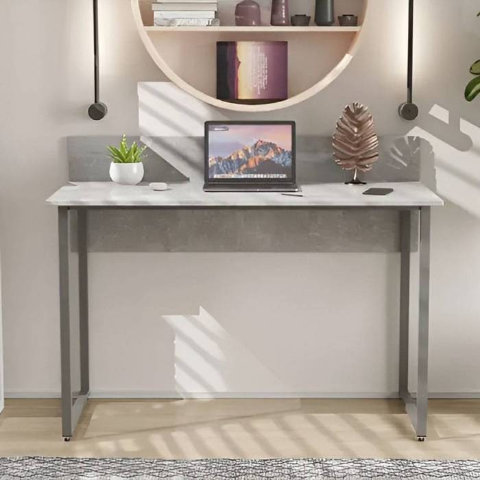 Письменный стол Скай Ferrum-decor 75x120x70 Серый металл ДСП Бетон 32 мм (FRD-106680)
