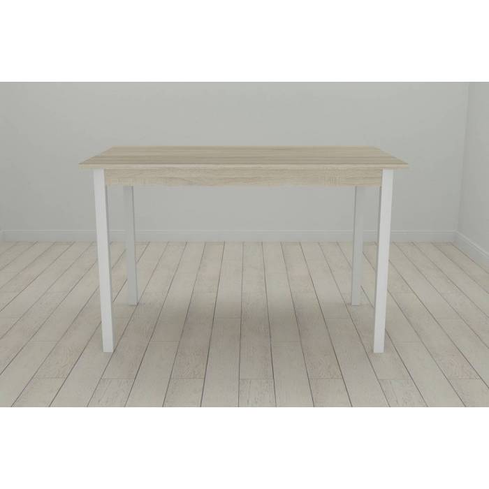 Кухонний стіл Ferrum-decor Маріо 75x120x60 Білий ДСП Сонома 16мм (FRD-106320)
