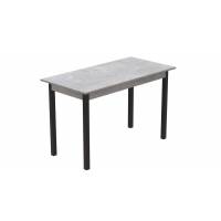Стіл кухонний Ferrum-decor Маріо 75x120x80 Чорний ДСП Бетон 16мм (FRD-105590)