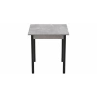 Стіл кухонний Ferrum-decor Агата 75x80x80 Чорний ДСП Бетон 16мм (FRD-105560)