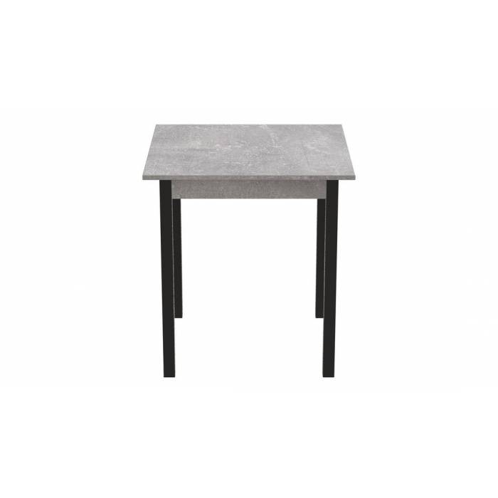Стіл кухонний Ferrum-decor Агата 75x80x80 Чорний ДСП Бетон 16мм (FRD-105560)