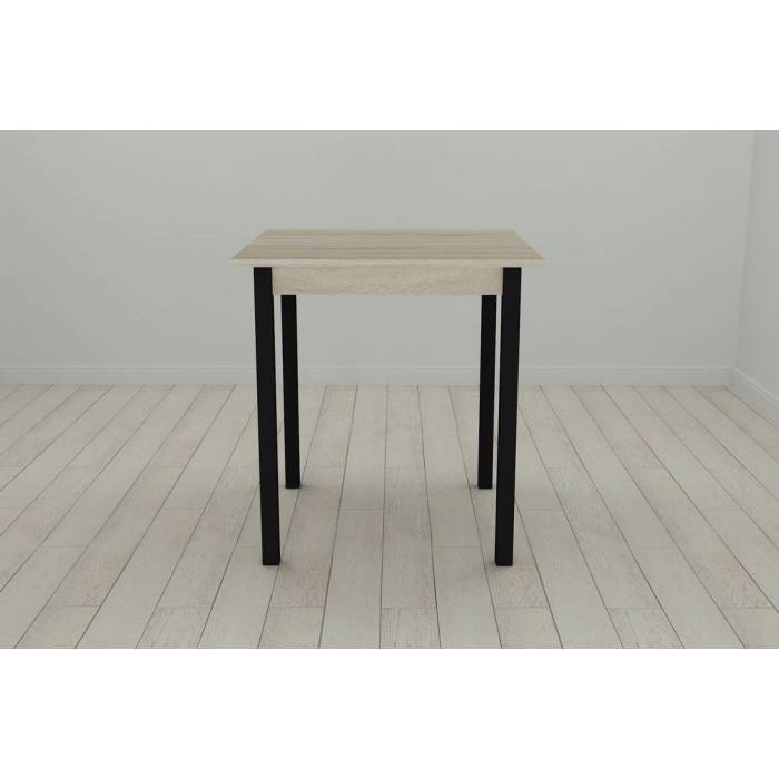 Стол кухонный Ferrum-decor Диего 75x70x70 Черный ДСП Сонома 16мм (FRD-106300)
