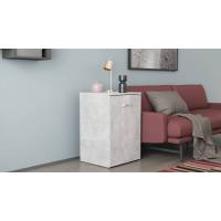 Стол-тумба трансформер Смарт 1/2 Ferrum-decor 750x1450x600 ДСП Бетон 16 мм (FRD-105080)