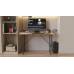 Стіл письмовий TIME Тайм Ferrum-decor 750x1200x600 Чорний метал ДСП Дуб Артизан 16 мм (FRD-104890)