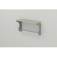 Полка настенная Ferrum-decor Юзибы 270x500x150 металл Серый ДСП Сонома 16 мм (FRD-102670)