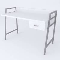 Письмовий стіл Ferrum-decor 750x1200x600 Сірий метал ДСП Білий 32 мм (FRD-103450)