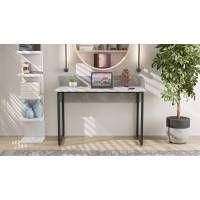 Стіл письмовий Скай Ferrum-decor 75x120x60 Чорний метал ДСП Бетон 32 мм (FRD-106660)