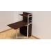 Стіл книга з етажеркою Практик 1 Ferrum-decor 1200x640x990 Білий метал ДСП Венге Магія 16 мм (FRD-105390)