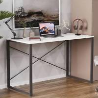 Письмовий стіл Ferrum-decor Серії Коннект 75x120x600 чорний ДСП Білий 16мм (FRD-104201)