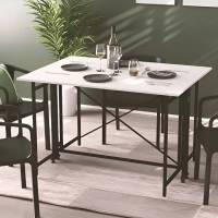 Стол-книга трансформер Орион 3 Ferrum-decor 750x1150x880 Черный металл ДСП Белый 16 мм (FRD-105081)
