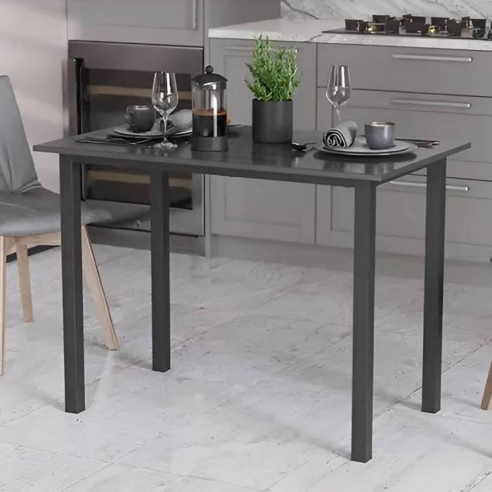 Стол универсальный Knap Ferrum-decor 750x1400x600 Черный металл ДСП Сосна Кембра 16 мм (FRD-106361)