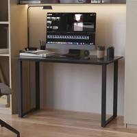 Письменный стол Кнап 2 Ferrum-decor 750x1200x600 Черный металл ДСП Сосна Кембра 16 мм (FRD-106401)