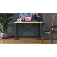 Письмовий стіл Ferrum-decor Драйв 750x1200x600 Чорний метал ДСП Дуб Сонома 16 мм (FRD-103111)