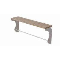 Полиця настінна Ferrum-decor Юзиби 270x500x150 метал Білий ДСП Артізан 16 мм (FRD-102661)
