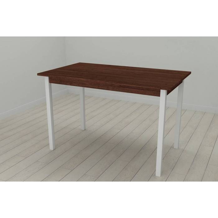 Стіл кухонний Ferrum-decor Маріо 75x120x60 Білий ДСП Венге 16мм (FRD-105621)