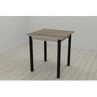 Стол кухонный Ferrum-decor Диего 75x70x70 Черный ДСП Сонома Трюфель 16мм (FRD-106301)