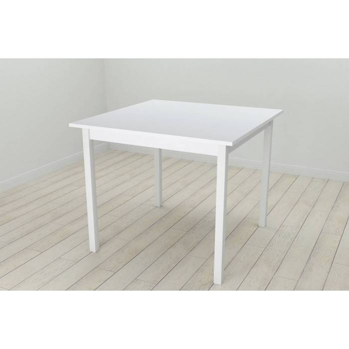 Стіл кухонний Ferrum-decor Дієго 75x90x90 Білий ДСП Біле 16мм (FRD-106311)