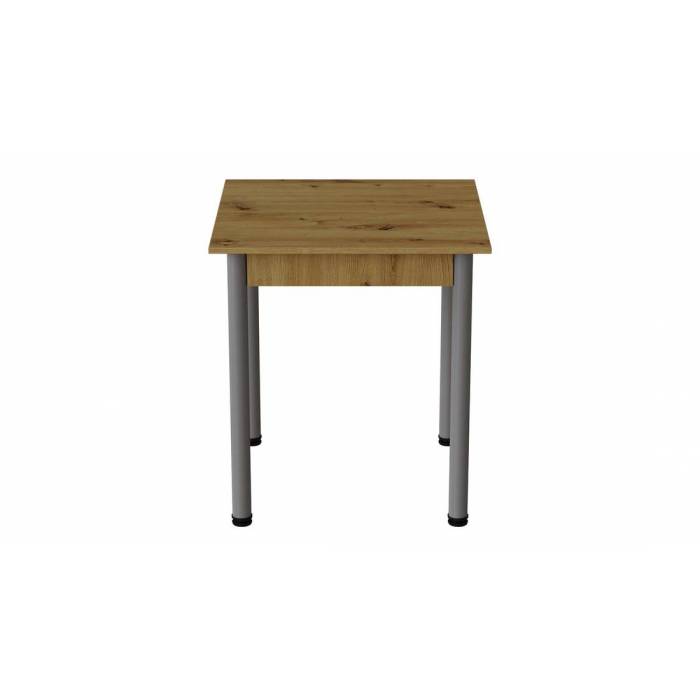Стіл кухонний Ferrum-decor Агата 75x70x70 Сірий ДСП Дуб Артизан 16мм (FRD-105671)