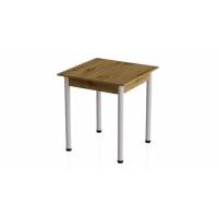 Стіл кухонний Ferrum-decor Агата 75x90x90 Білий ДСП Дуб Артизан 16мм (FRD-105681)