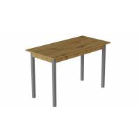 Стіл кухонний Ferrum-decor Маріо 75x120x70 Сірий ДСП Дуб Артизан 16мм (FRD-105731)