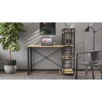 Письмовий стіл Ferrum-decor Серії Конект з етажеркою 75x120x60 чорний ДСП Дуб Артизан 16мм (FRD-104221)