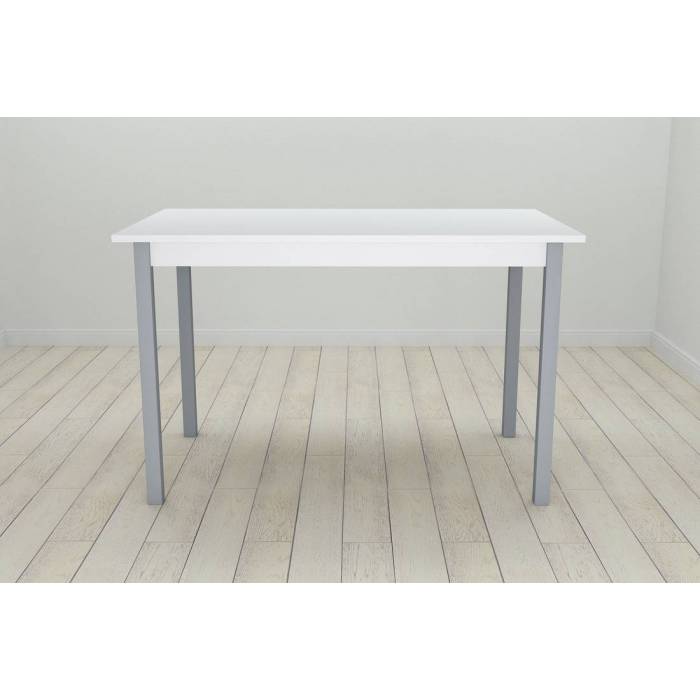 Стіл кухонний Ferrum-decor Маріо 75x120x70 Сірий ДСП Біле 16мм (FRD-106201)