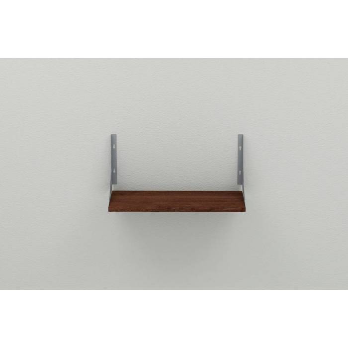 Полка настенная Ferrum-decor Ханди 2 240x500x240 металл Серый ДСП Венге 16 мм (FRD-105441)
