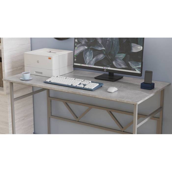 Стол письменный Райан Ferrum-decor 750x1000x700 Серый металл ДСП Бетон 16 мм (FRD-106491)
