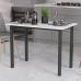 Стол универсальный Knap Ferrum-decor 750x1000x700 Черный металл ДСП Белый 16 мм (FRD-106362)