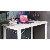 Письмовий стіл Ferrum-decor Драйв 750x1200x600 Білий метал ДСП Білий 16 мм (FRD-103122)