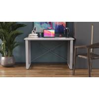 Письмовий стіл Ferrum-decor Драйв 750x1400x600 Сірий метал ДСП Бетон 16 мм (FRD-103142)