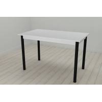 Стіл кухонний Ferrum-decor Беніта 75x120x60 Чорний ДСП Біле 16мм (FRD-106272)