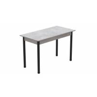 Стіл кухонний Ferrum-decor Беніта 75x120x80 Чорний ДСП Бетон 16мм (FRD-105572)