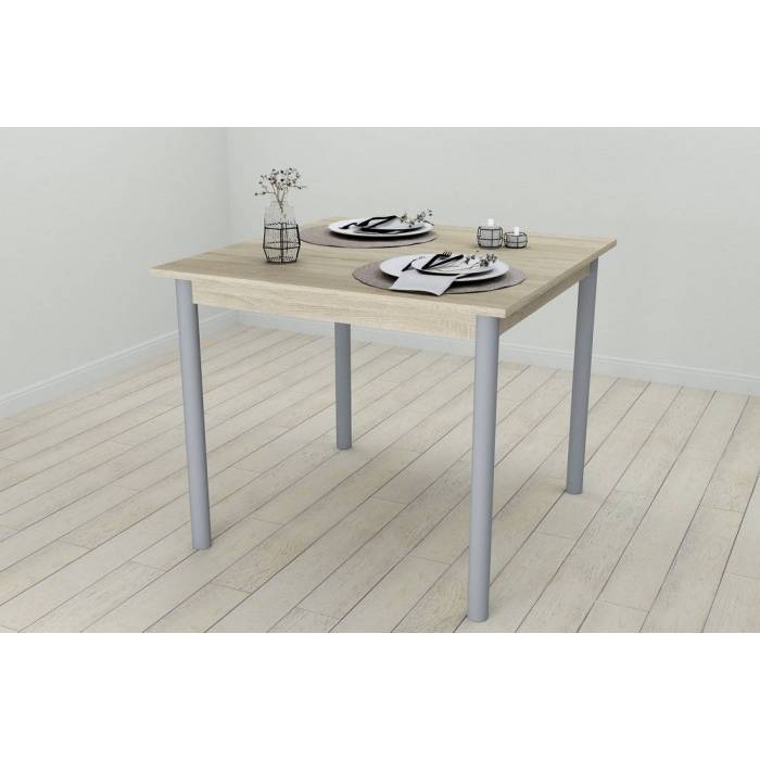 Кухонный стол Ferrum-decor Агата 75x80x80 Серый ДСП Сонома 16мм (FRD-106252)