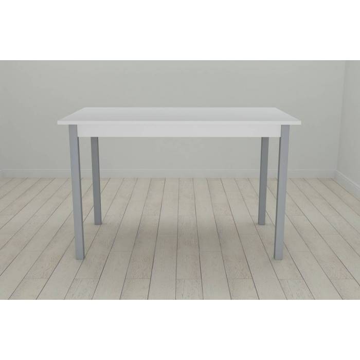 Стіл кухонний Ferrum-decor Маріо 75x120x80 Сірий ДСП Біле 16мм (FRD-106202)