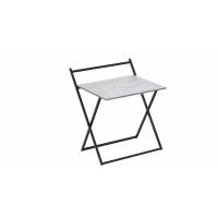 Стол трансформер Компакт 1 Ferrum-decor 750x790x720 Черный металл ДСП Бетон 16 мм (FRD-104682)