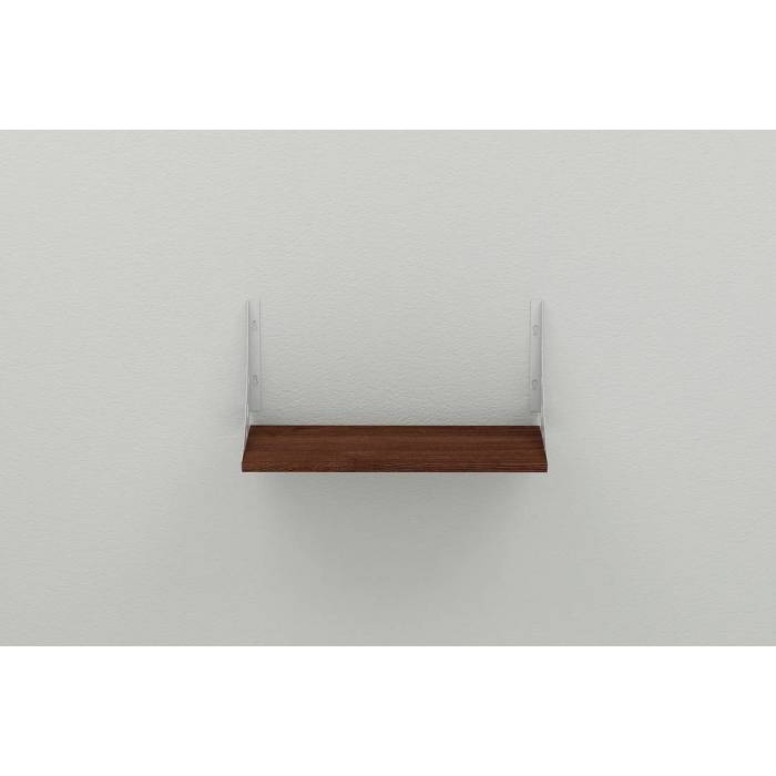 Полиця настінна Ferrum-decor Ханді 2 240x500x240 метал Білий ДСП Венге 16 мм (FRD-105432)