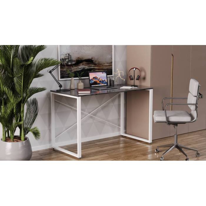 Письмовий стіл Ferrum-decor Серії Коннект 75x120x600 білий ДСП Венге 16мм (FRD-104212)