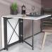 Стол-книга трансформер Орион 2 Ferrum-decor 750x1520x730 Черный металл ДСП Белый 16 мм (FRD-104583)