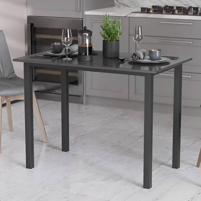 Стол универсальный Knap Ferrum-decor 750x1200x600 Черный металл ДСП Сосна Кембра 16 мм (FRD-106353)