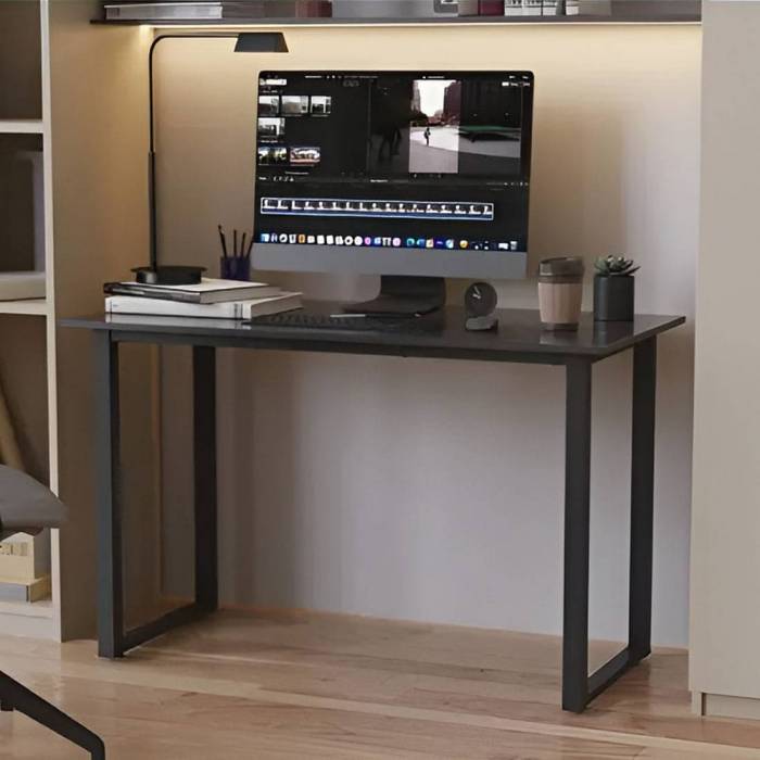 Письменный стол Кнап 2 Ferrum-decor 750x1000x600 Черный металл ДСП Сосна Кембра 16 мм (FRD-106393)