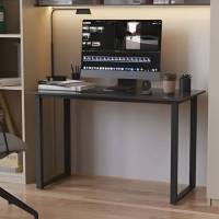 Письменный стол Кнап 2 Ferrum-decor 750x1400x700 Черный металл ДСП Сосна Кембра 16 мм (FRD-106433)