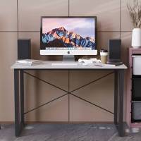Стіл письмовий Дейв Ferrum-decor 750x1200x600 Чорний метал ДСП Бетон 32 мм (FRD-106443)