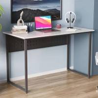 Стіл письмовий Майк Ferrum-decor 75x120x60 Чорний метал ДСП Бетон 16 мм (FRD-106513)