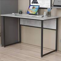 Стіл письмовий Коді Ferrum-decor 75x120x70 Чорний метал ДСП Бетон 16 мм (FRD-106603)