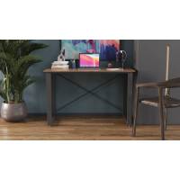 Письмовий стіл Ferrum-decor Драйв 750x1400x600 Чорний метал ДСП Дуб Сонома Трюфель 16 мм (FRD-103133)