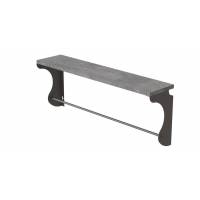Полка настенная Ferrum-decor Юзибы 270x500x150 металл Серый ДСП Бетон 16 мм (FRD-102673)