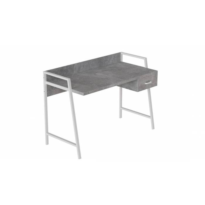 Письмовий стіл Ferrum-decor 750x1200x600 Білий метал ДСП Бетон 32 мм (FRD-103463)
